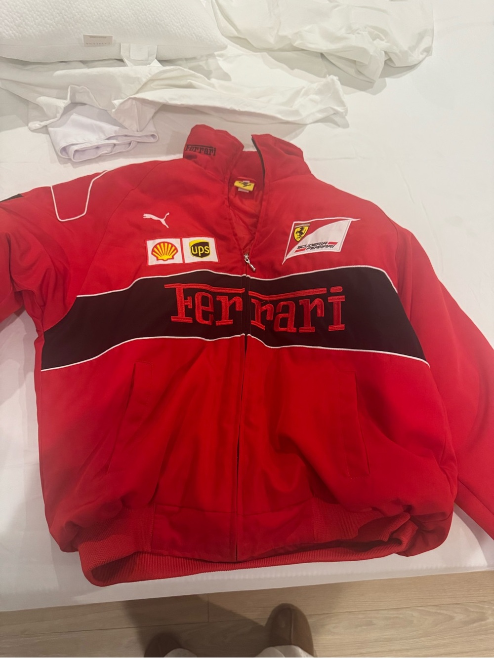 Ferrari Red Padded Racing Jacket